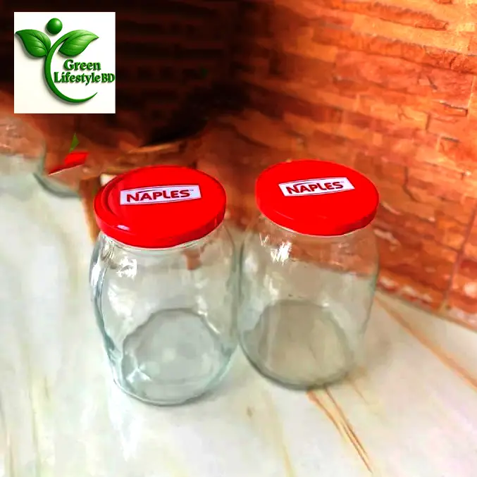 Picture of 1000ml Premium Glass Jar with Lid – Airtight Food Storage Container for Kitchen | 1kg Capacity .