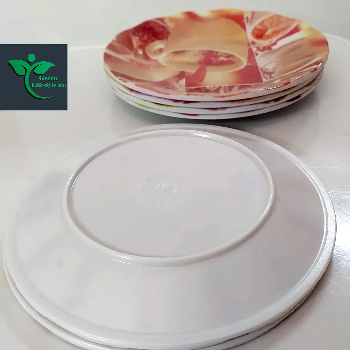 Picture of Melamine Coffee Plate 06 Pieces Set / Melamine ( Size-6.5 inches ) plate for Snacks and Breakfast. - Coffee