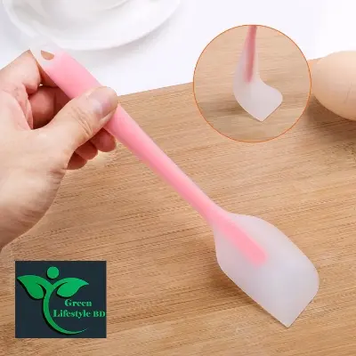 Picture of 1 Piece Baking Tools For Cakes Double Silicone Spatula Spoon Cookie Spatulas Pastry Scraper Mixer Butter Ice Cream Scoop 10-inch. - Multicolor