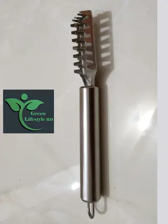 Picture of 2 pcs Fish Skin Scraper Stainless Steel Fish Scales Fishing Cocina Tool Fish Scaler  (Pack of 2) - Silver
