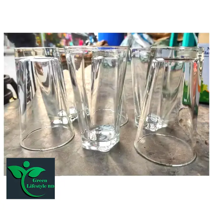 Picture of Beautiful Design 5 Angel Drinking Water Glass 6 pcs For Home, office and Restaurant - Clear