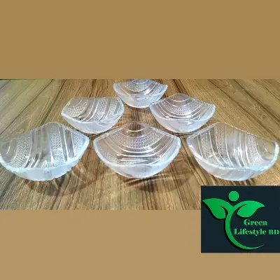 Picture of 6 Pcs Crystal Glass Firni Set & Bati Set - Elegant Serving Bowls For Soup And Dessert - Set Of 6 Pieces - Clear