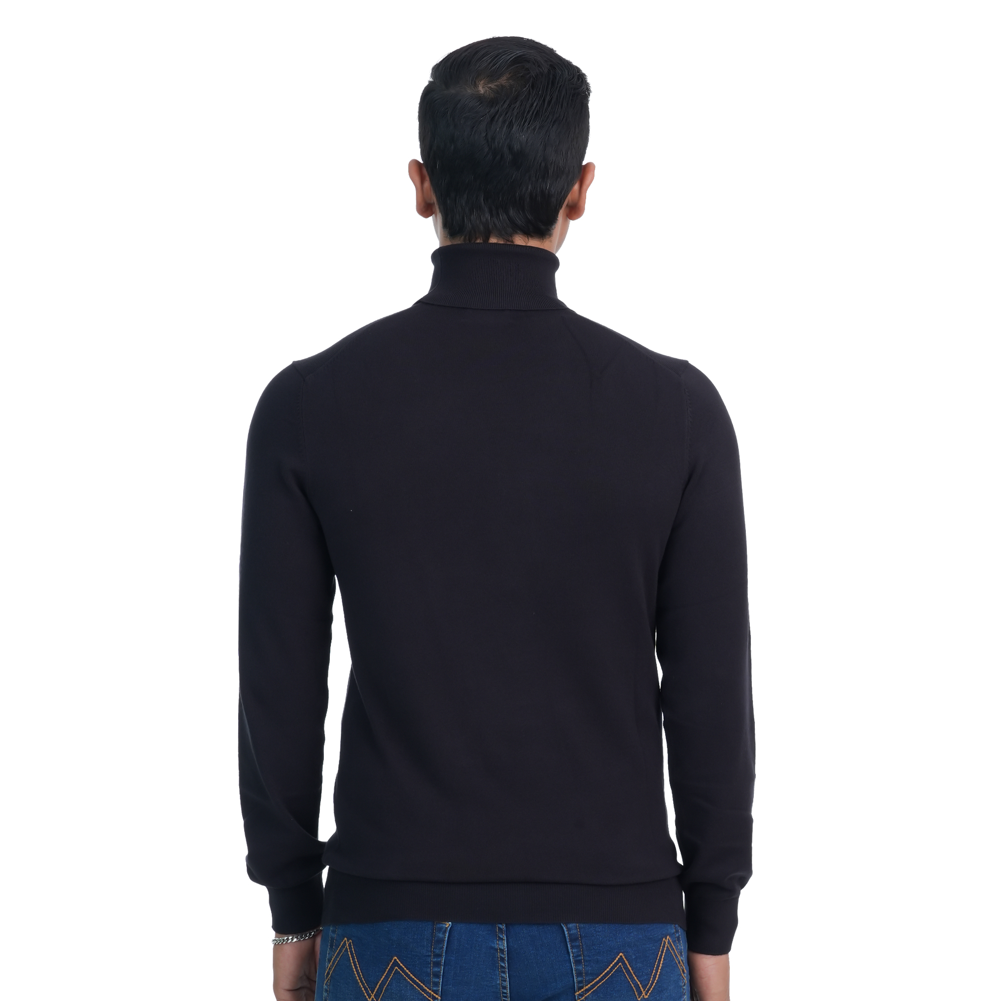 Picture of Maverick Men's Turtle Neck Sweater Black