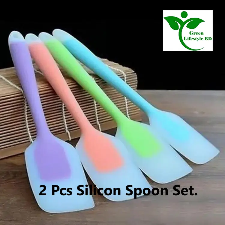 Picture of High-Quality Silicone Spoon 2 Piece Set - Upgrade Your Kitchen with This Essential Kitchen Accessory. - Multicolor