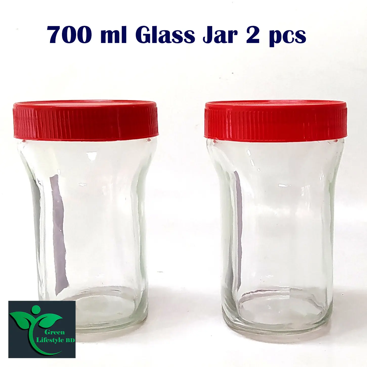 Picture of Unique quality  3 Pcs Glass Jar 700 ml for Kitchen & Dining. Glassware Food container with original cap - Clear 3pcs