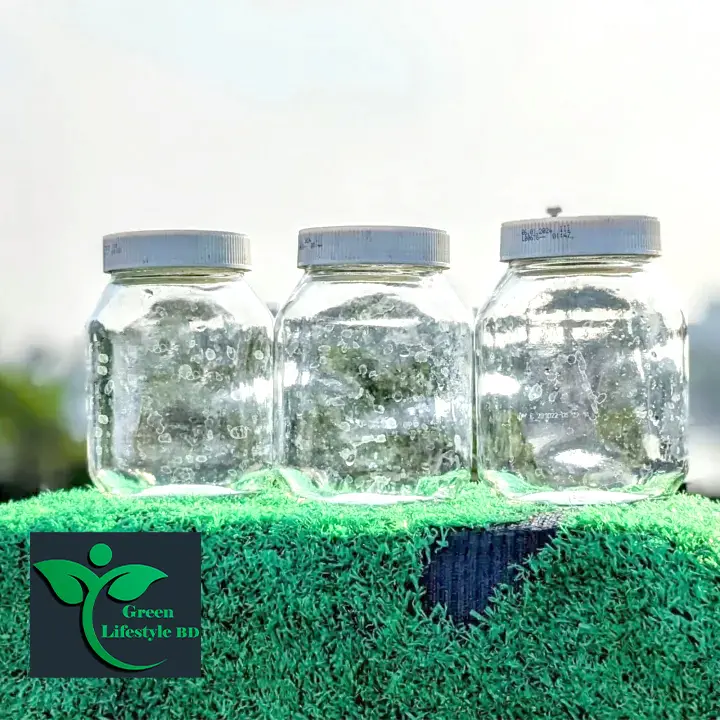 Picture of Unique quality  3 Pcs Glass Jar 700 ml for Kitchen & Dining. Glassware Food container with original cap - Clear 3pcs