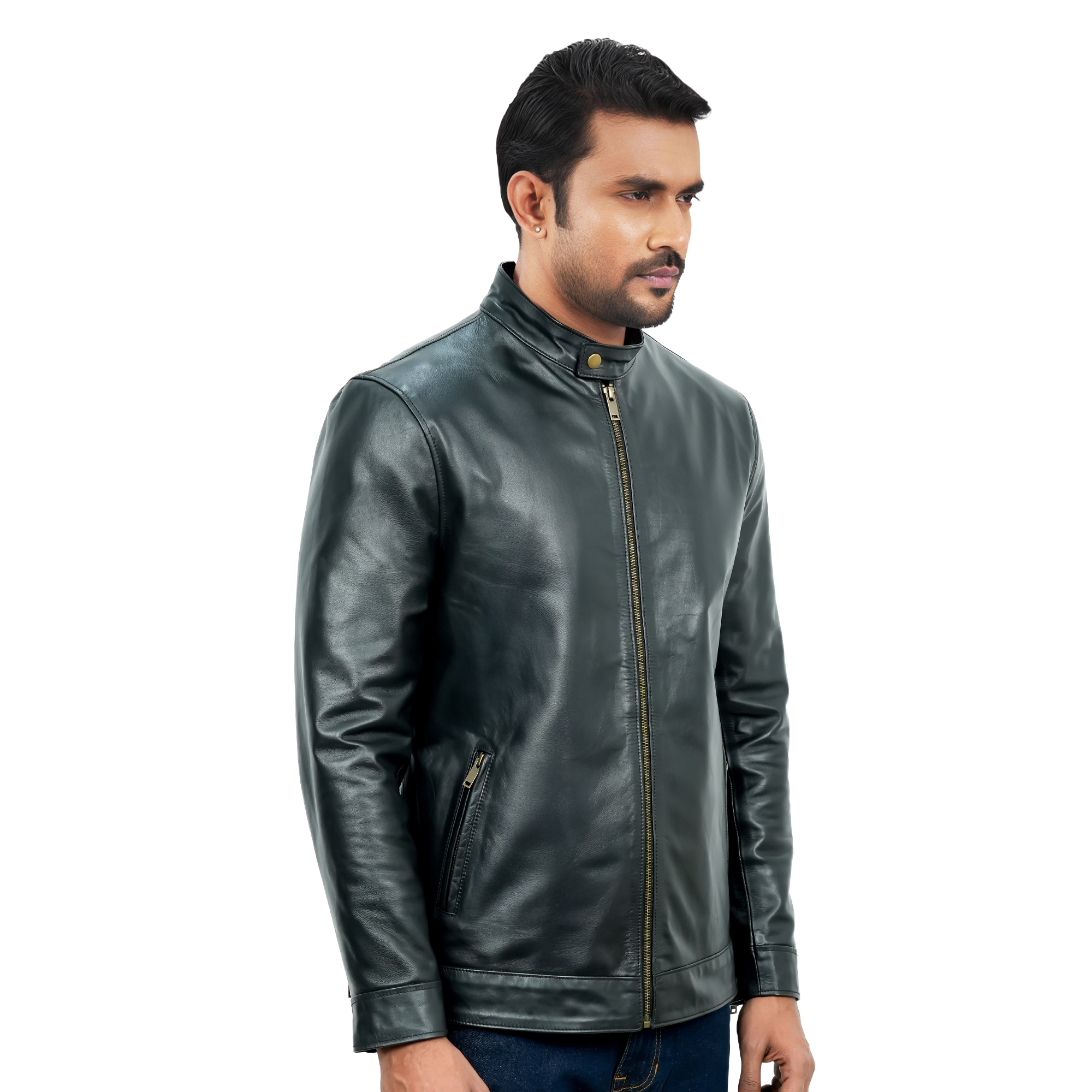 Picture of Maverick Men's Leather Jacket Black
