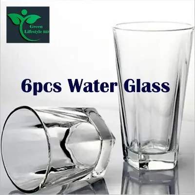 Picture of 6 pcs Beautiful Design 5 Angel Drinking Water/Juice Glass For Home, office and Restaurant - Clear