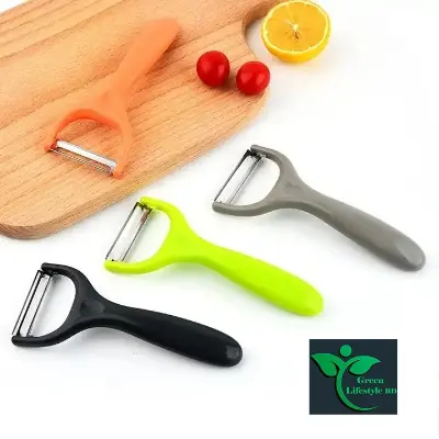 Picture of Multi-function fruit vegetable peeler stainless steel scraping knife melon potato peeler vegetable peeler for cucumbers and carrots - Multicolor 1 Pcs
