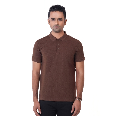 Picture of Maverick Men's Polo T-shirt  Coffee