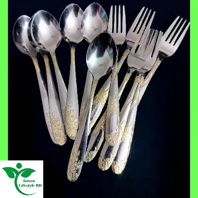 Picture of 12-Piece Stainless Steel Tea & Frock Spoon Set – 6-Inch Spoons for Kitchen & Dining Use - Silver