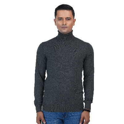 Picture of Maverick Men's Turtle Neck Sweater Dark Grey