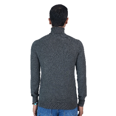 Picture of Maverick Men's Turtle Neck Sweater Dark Grey