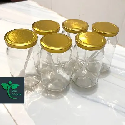 Picture of 4/6-Piece 500gm Glass Jar Set – Super Clean Kacher Jars for Kitchen Storage & Dining