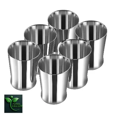 Picture of Premium Stainless Steel Water Glasses – Set of 6, 290ml, Mirror Polish for Water & Juice