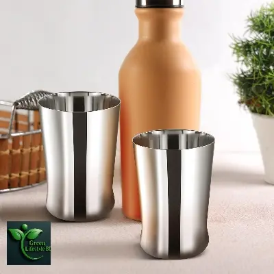 Picture of Premium Stainless Steel Water Glasses – Set of 6, 290ml, Mirror Polish for Water & Juice