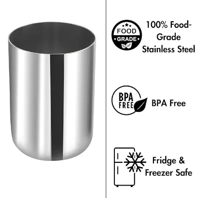 Picture of Stainless Steel Drinking Glass Set – 4/6 Pcs, 290ml, Mirror Polish, Food-Grade & Scratch-Resistant