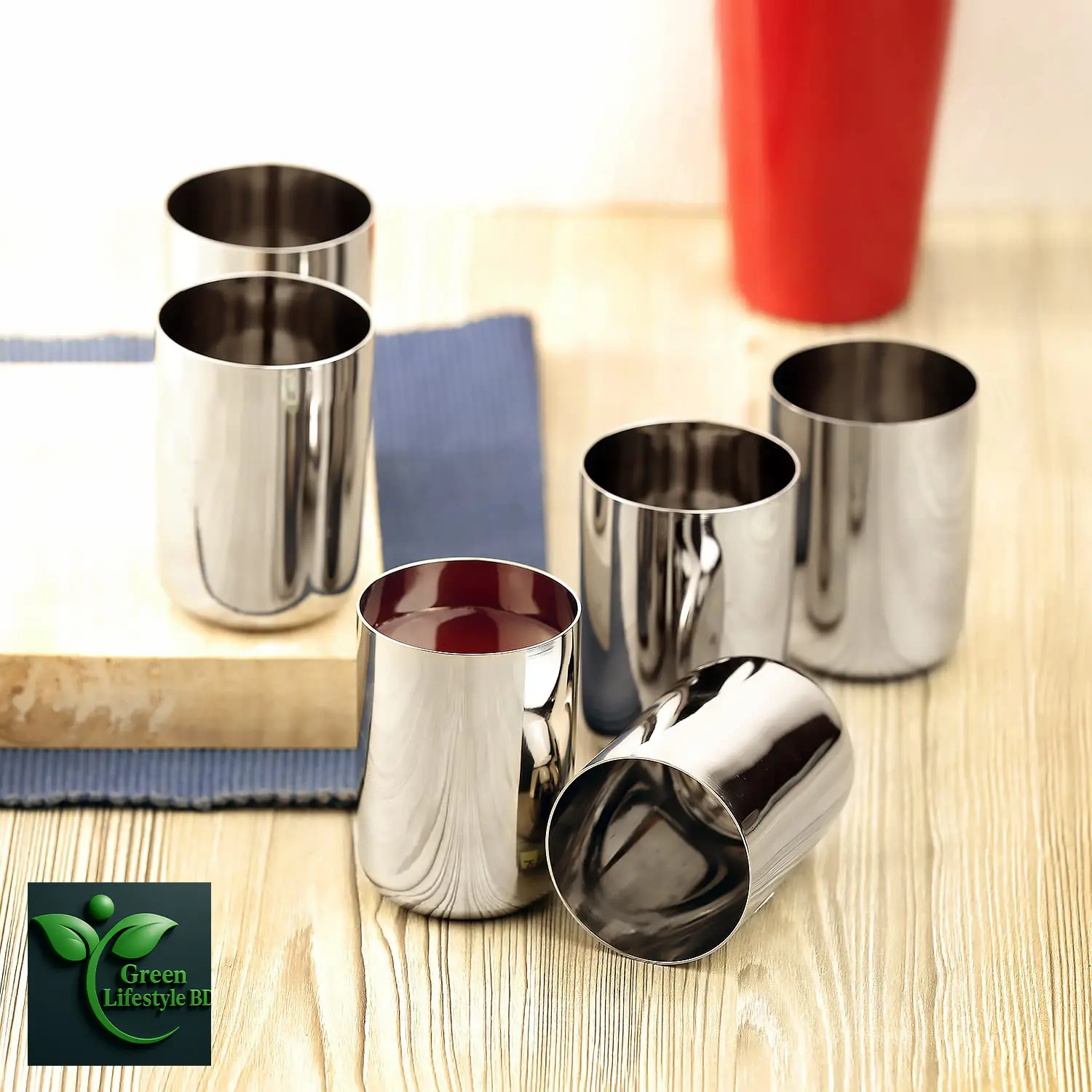 Picture of Stainless Steel Drinking Glass Set – 4/6 Pcs, 290ml, Mirror Polish, Food-Grade & Scratch-Resistant