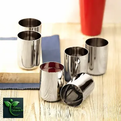 Picture of Stainless Steel Drinking Glass Set – 4/6 Pcs, 290ml, Mirror Polish, Food-Grade & Scratch-Resistant