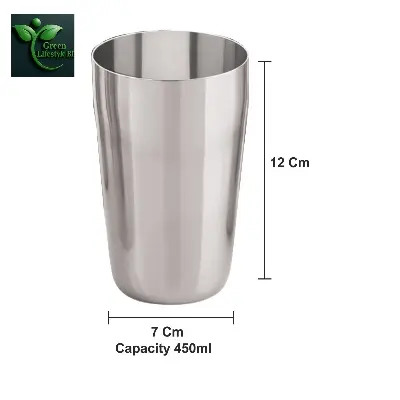 Picture of 400ml Stainless Steel Drinking Glass – Stylish, Durable & Easy to Clean, Perfect for Water, Juice & Beverages