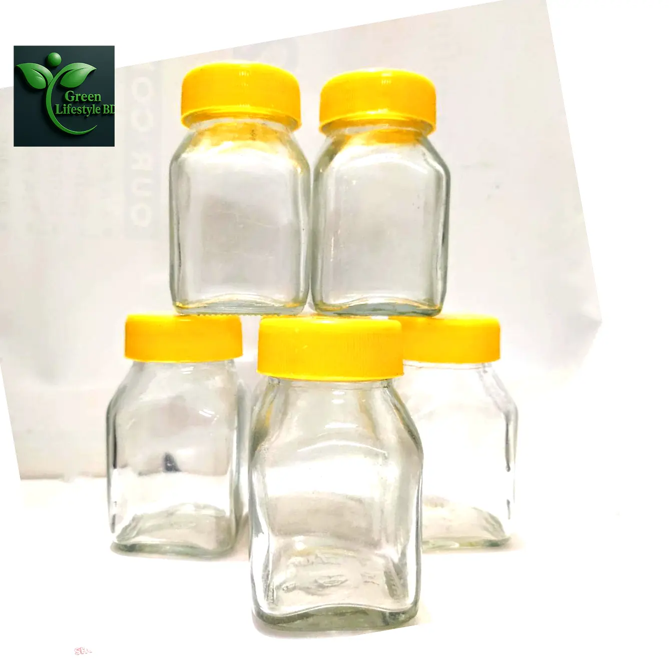 Picture of 6/12 Pcs Premium 100ml Glass Jar Set – Food Storage Containers with New Cap for Kitchen & Dining
