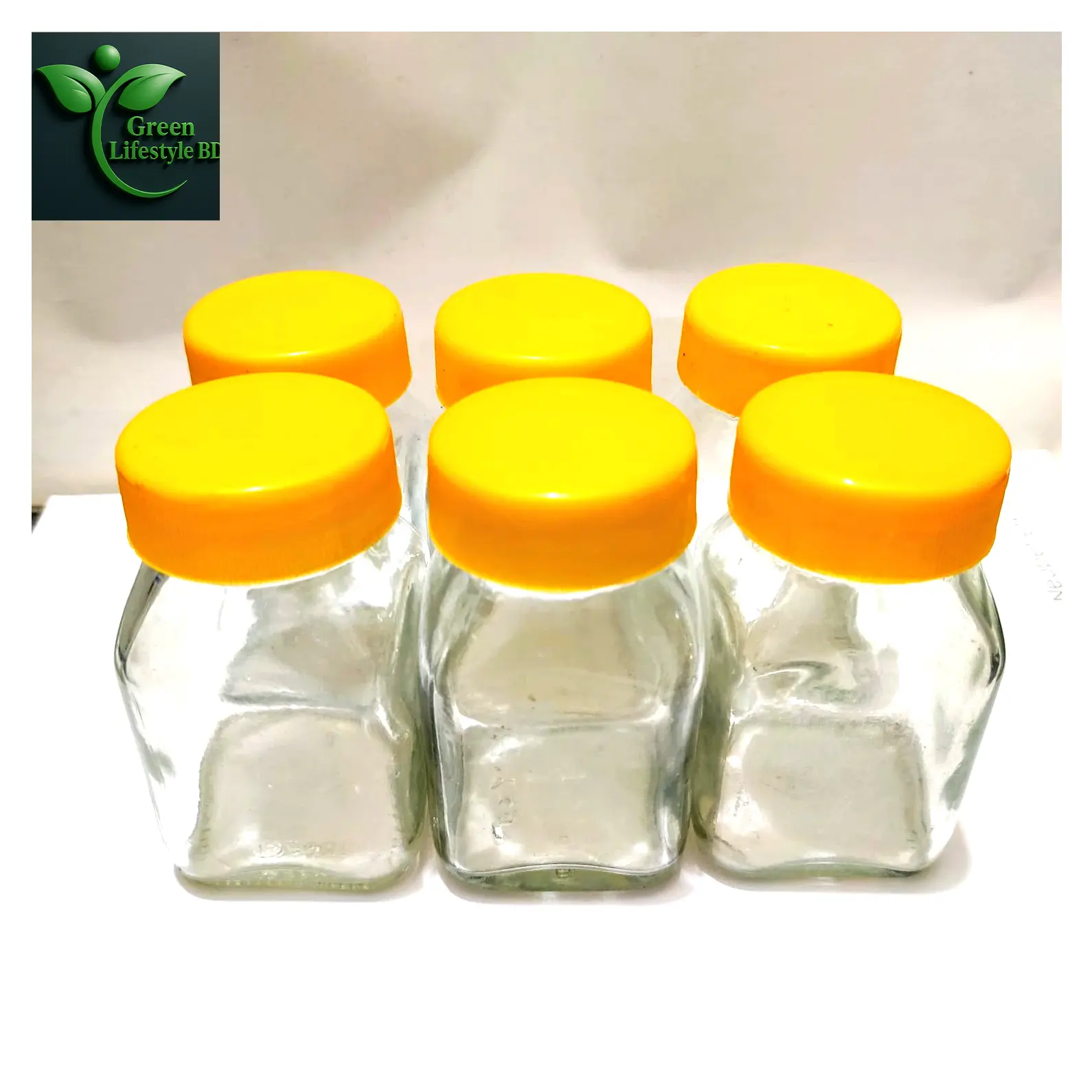 Picture of 6/12 Pcs Clear Glass Jar Set – 100ml Kitchen Storage Containers with New Cap, Perfect for Spices & Snacks