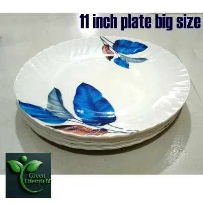 Picture of Stylish 4/6 Pcs 11 Inch Melamine Dinner Plates – Perfect for Home, Office & Restaurant Serving