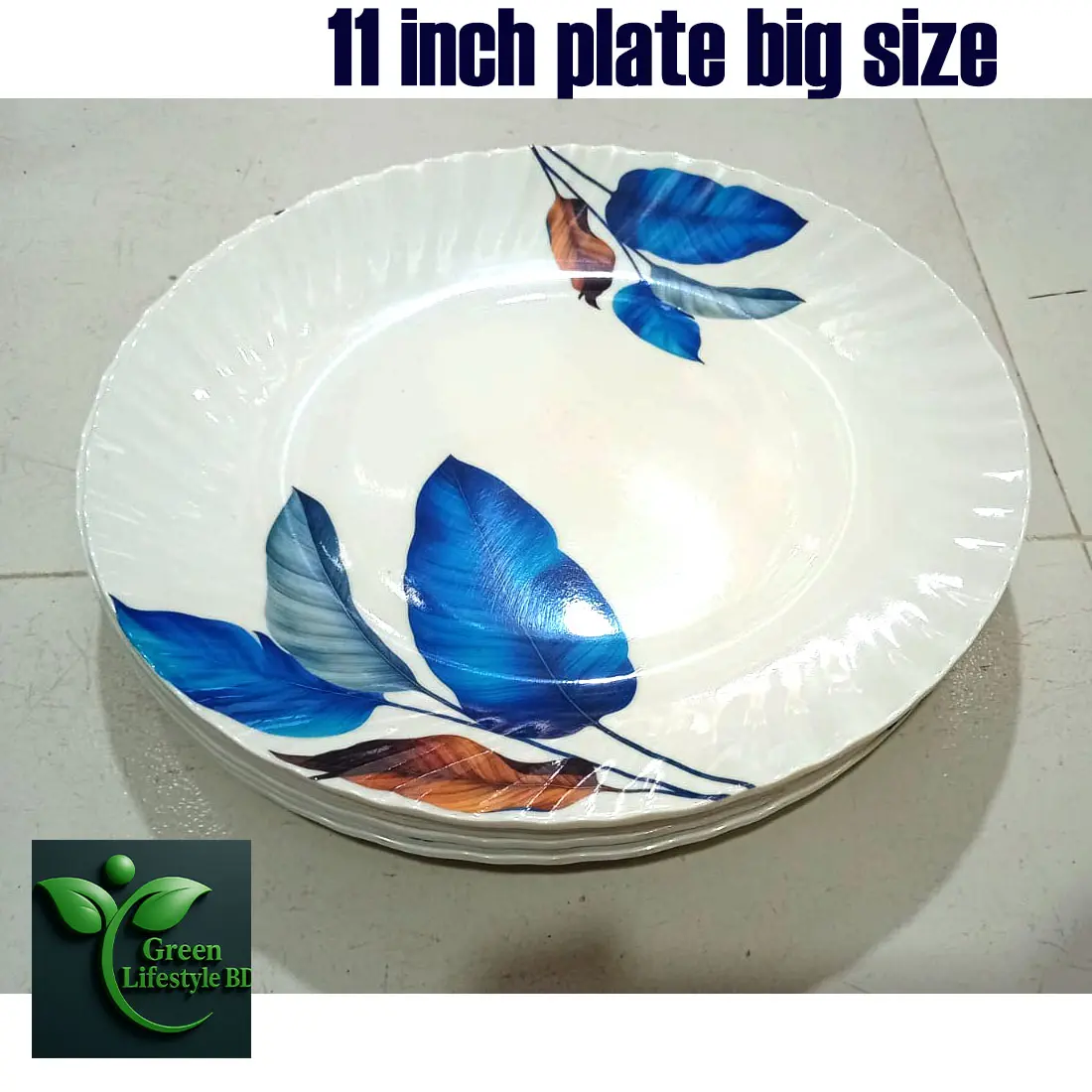 Picture of Stylish 4/6 Pcs 11 Inch Melamine Dinner Plates – Perfect for Home, Office & Restaurant Serving