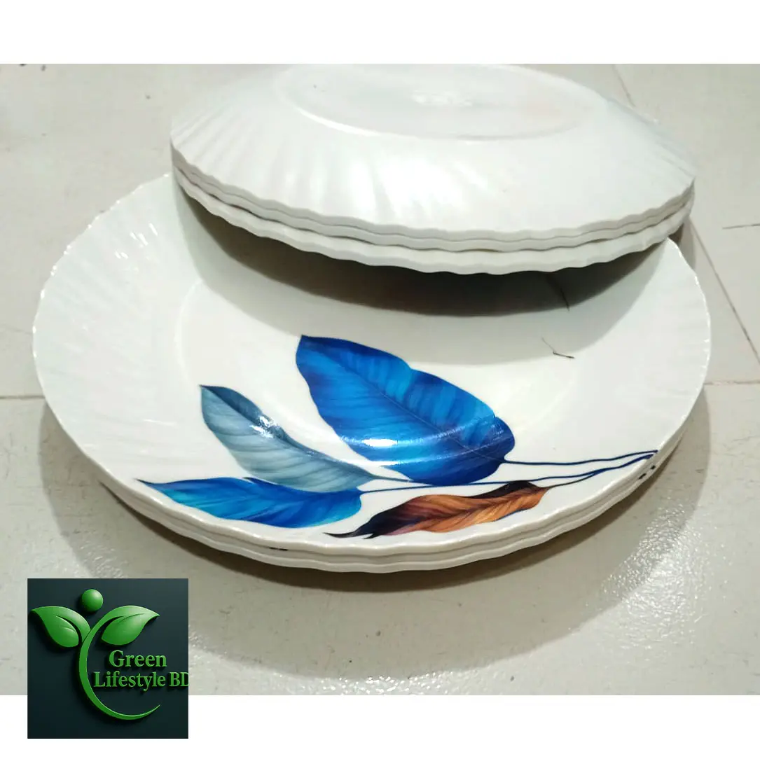 Picture of Stylish 4/6 Pcs 11 Inch Melamine Dinner Plates – Perfect for Home, Office & Restaurant Serving