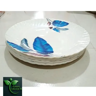 Picture of Stylish 4/6 Pcs 11 Inch Melamine Dinner Plates – Perfect for Home, Office & Restaurant Serving