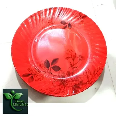 Picture of Premium 4/6-Piece Melamine Dinner Plate Set – 11 Inch Big Size Plates for Home, Kitchen & Restaurant Dining