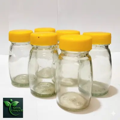 Picture of 6/12 Pcs 120ml Glass Jar Set – Premium Glass Containers with New Cap for Kitchen & Dining Storage