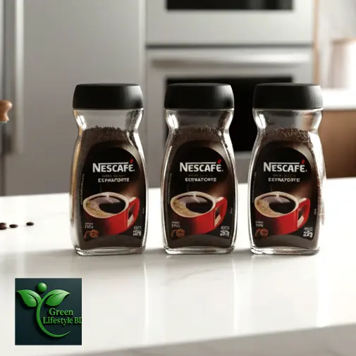 Picture of Glass Coffee Jar 1000ml – 2/3/4 Pcs Premium Quality Glass Containers for Food Storage & Kitchen Use