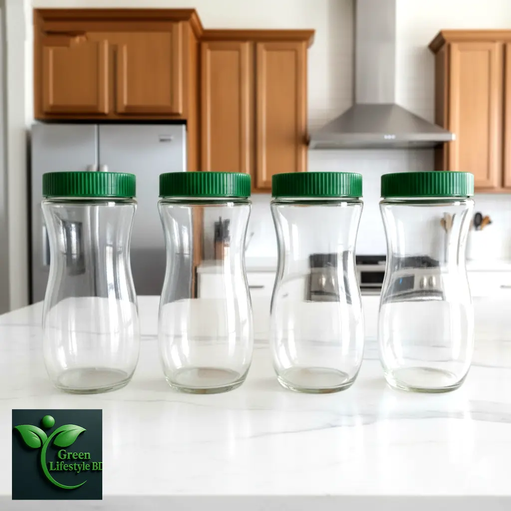 Picture of High-Quality 1000ml Glass Jar – 2/3/4 Pcs Glassware Food Storage Containers for Home & Office