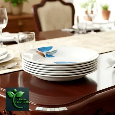 Picture of 9.5 Inch Melamine Dinner Plate Set – 4 or 6 Pcs Premium Quality Plates for Dining & Serving