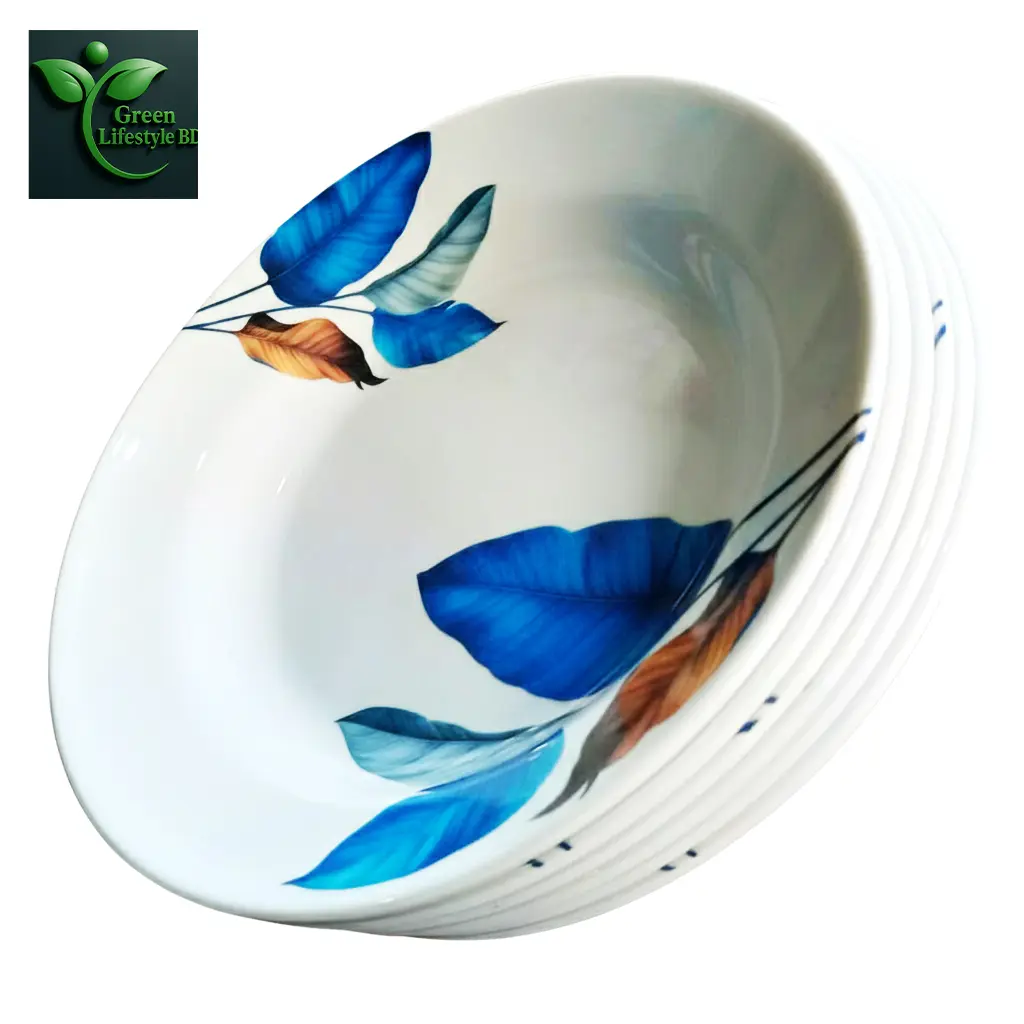 Picture of 9.5 Inch Melamine Dinner Plate Set – 4 or 6 Pcs Premium Quality Plates for Dining & Serving