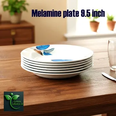 Picture of Premium 9.5 Inch Melamine Dining Plate Set – 4/6 Pcs Lightweight & Easy to Clean Plates