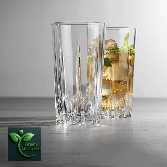 Picture of Nasir Diamond Cut Glass Set (N50T) – 6 Pcs Bar Tumblers for Water, Juice, Beer & Cocktails - 6 Pcs Glass