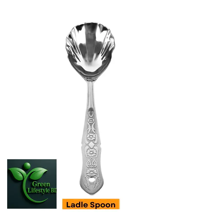 Picture of 4 Pcs Stainless Steel Serving Spoon Set – 10 Inch Durable & Stylish Kitchen Serving Tools -  Silver 4 pcs Set