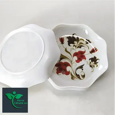 Picture of Melamine Plate Set – New Style 6 Pcs Elegant & Durable Dining Tableware - White
