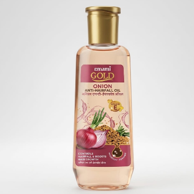 Picture of Emami Gold Onion Anti-Hairfall Hair Oil with Onion for Strong and Healthy Hair 100ml