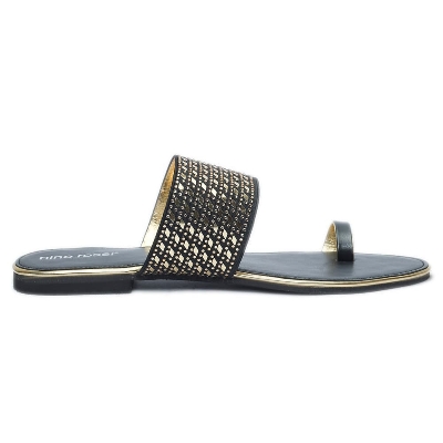 Picture of Nino Rossi Women's Flat Sandal Black