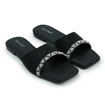 Picture of Nino Rossi Women's Flat Sandal Black