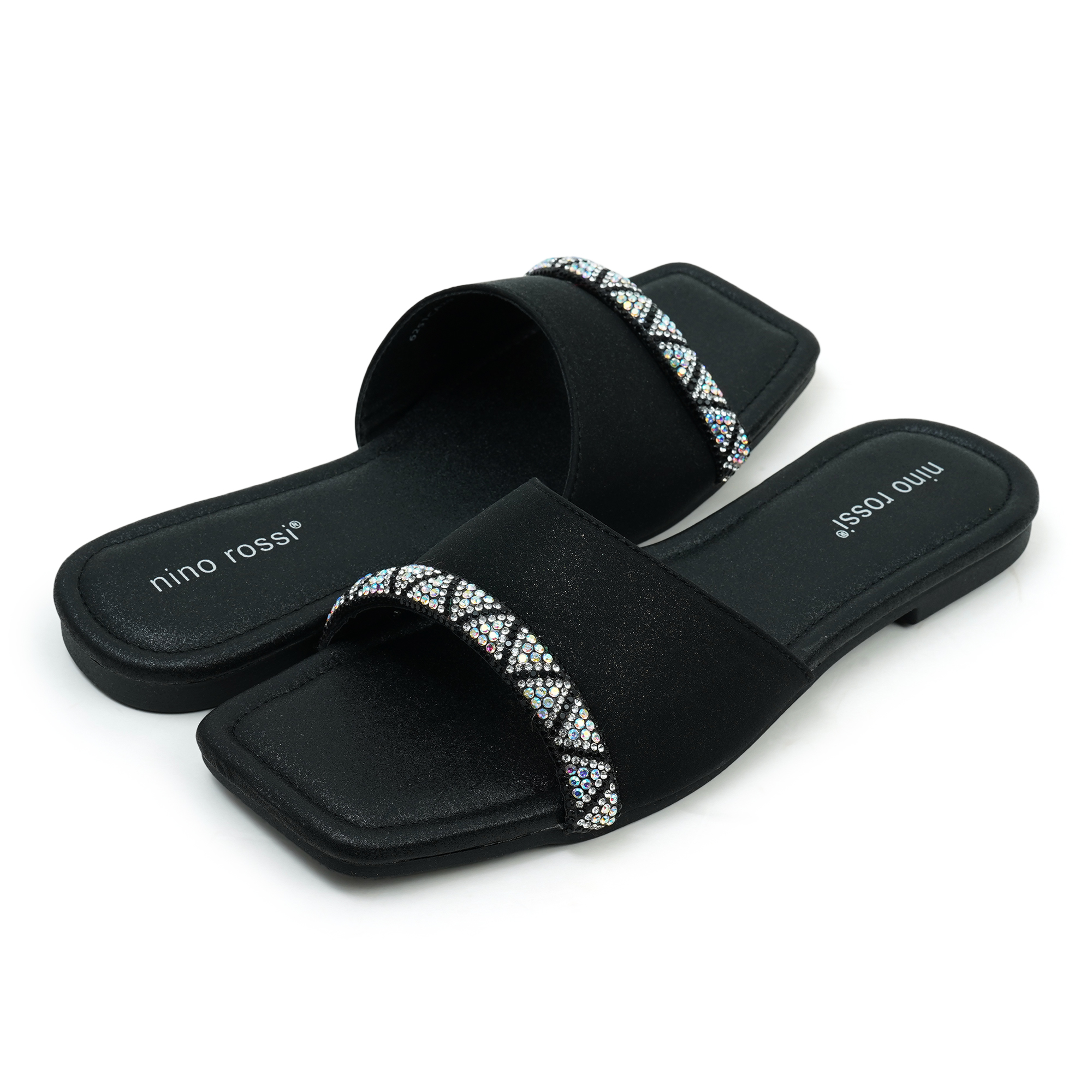 Picture of Nino Rossi Women's Flat Sandal Black