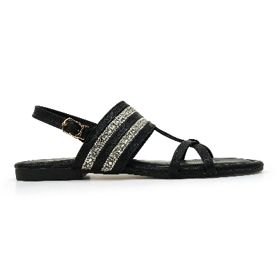 Picture of Nino Rossi Women's Back Belt Sandal Black