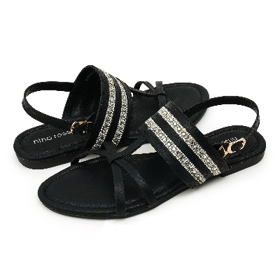 Picture of Nino Rossi Women's Back Belt Sandal Black