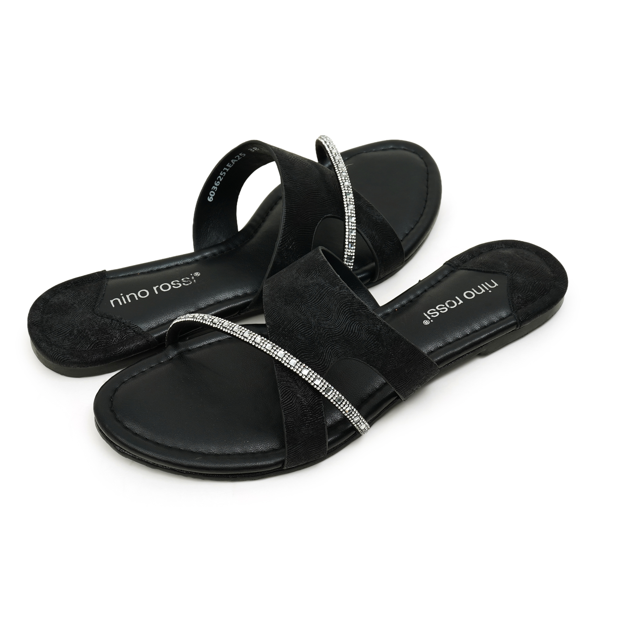 Picture of Nino Rossi Women's Flat Sandal Black