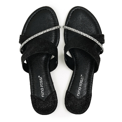 Picture of Nino Rossi Women's Flat Sandal Black