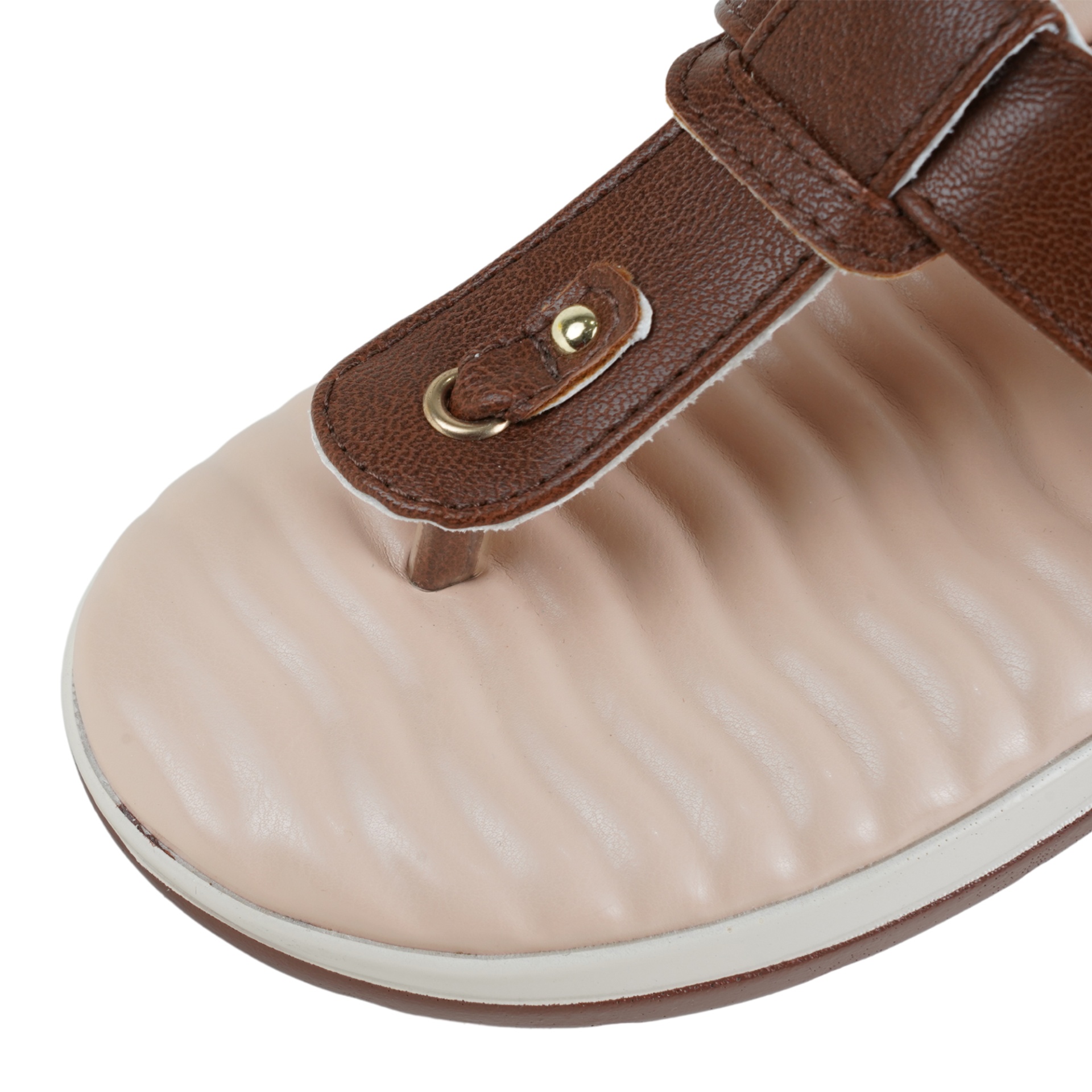 Picture of Nino Rossi Women's Toe Post Sandal Brown