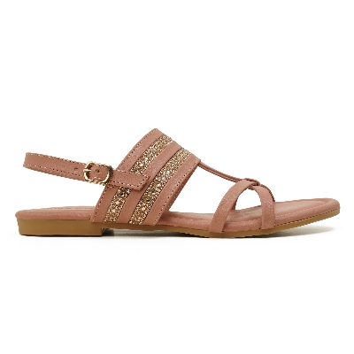 Picture of Nino Rossi Women's Back Belt Sandal Baby Pink